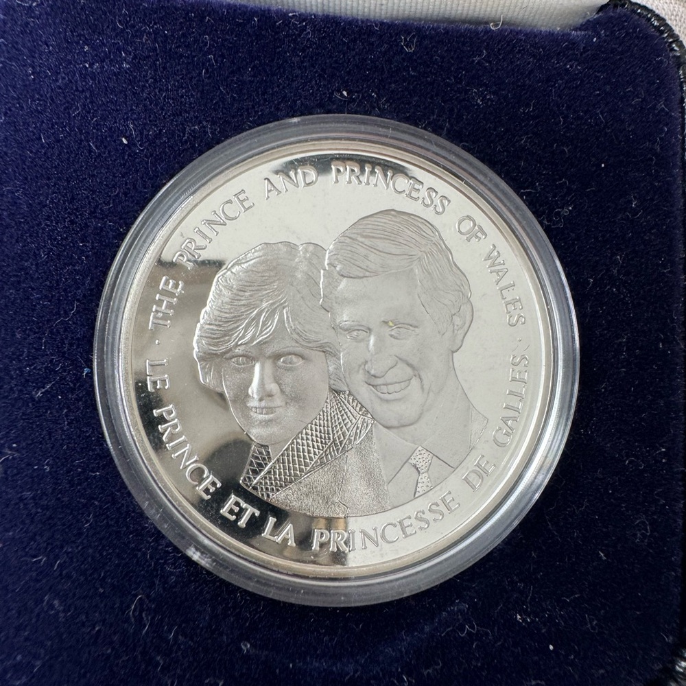 1983 Princess Diana Royal Visit Silver Coin